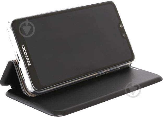 Защита Doogee чорний black (Чохол-книжка PU leather case D) X90 - фото 4