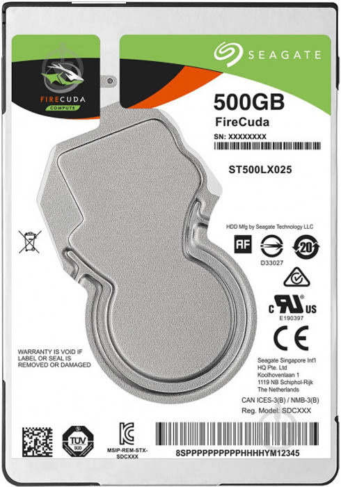 Жорсткий диск Seagate 500 ГБ 2,5" SATA III (ST500LX025) silver - фото 1