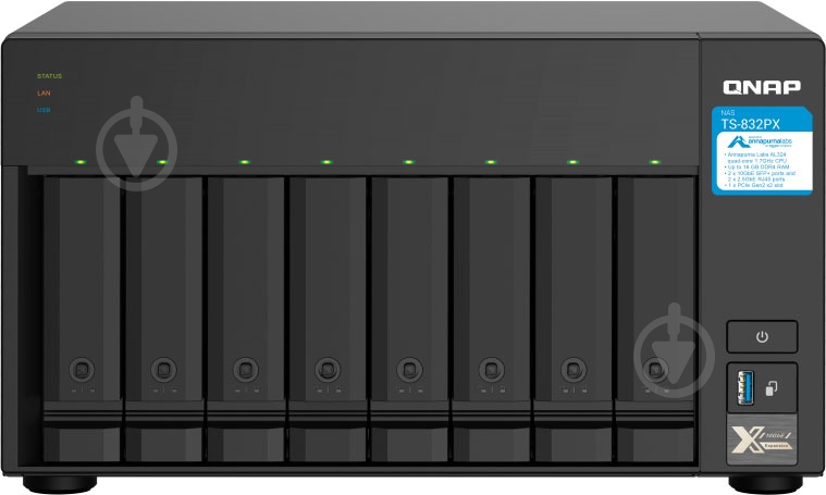 Сетевое хранилище QNAP TS-832PX-4G - фото 1