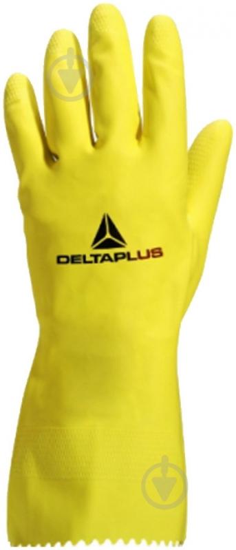 Перчатки Delta Plus VE240JA с хлопчатобумажной подкладкой с покрытием латекс M (8) VE240JA08 - фото 1