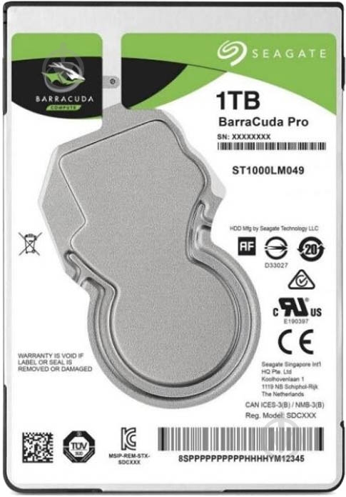 Жесткий диск Seagate 1 ТБ 2,5" SATA III (ST1000LM049) silver - фото 1 Жесткий диск Seagate 1 ТБ 2,5" SATA III (ST1000LM049) silver - фото 1
