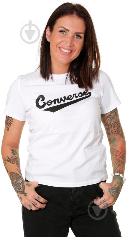 Футболка Converse Center Front Nova Classic Tee 10021940-A01 р.M белый - фото 3