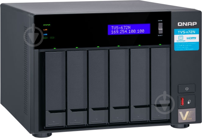 Сетевое хранилище QNAP TVS-672N-I3-4G - фото 3 Сетевое хранилище QNAP TVS-672N-I3-4G - фото 3