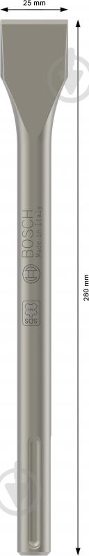 Зубило Bosch SDS-max 25x280 мм 1618600210 - фото 2