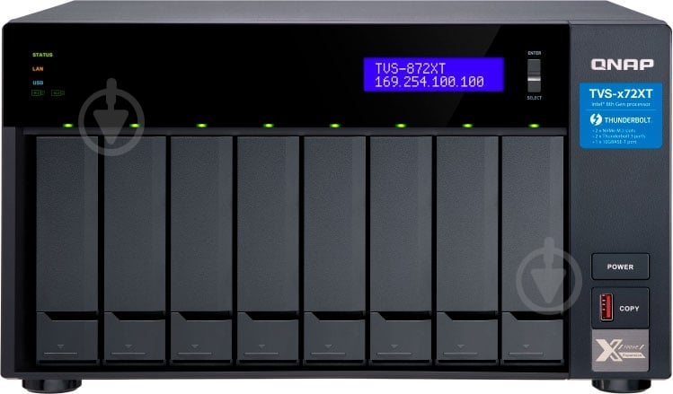 Сетевое хранилище QNAP TVS-872XT-I5-16G - фото 1 Сетевое хранилище QNAP TVS-872XT-I5-16G - фото 1