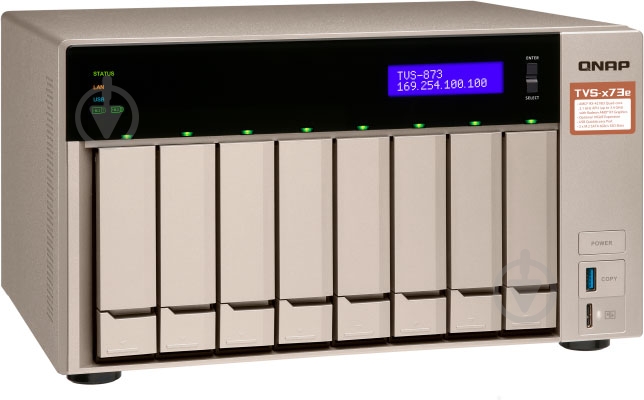 Мережеве сховище QNAP TVS-873E-4G - фото 3 Мережеве сховище QNAP TVS-873E-4G - фото 3