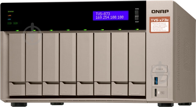 Мережеве сховище QNAP TVS-873E-4G - фото 7 Мережеве сховище QNAP TVS-873E-4G - фото 7