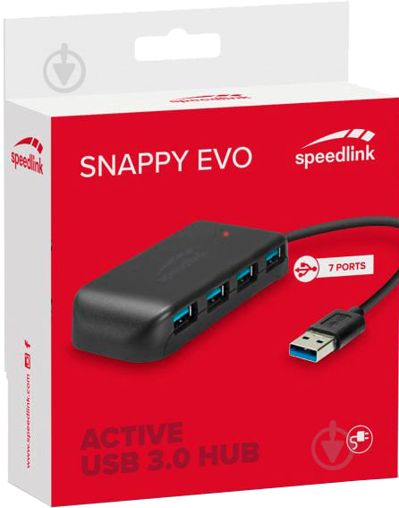 Концентратор Speedlink 7-портовый Snappy Evo USB 3.0 - фото 3