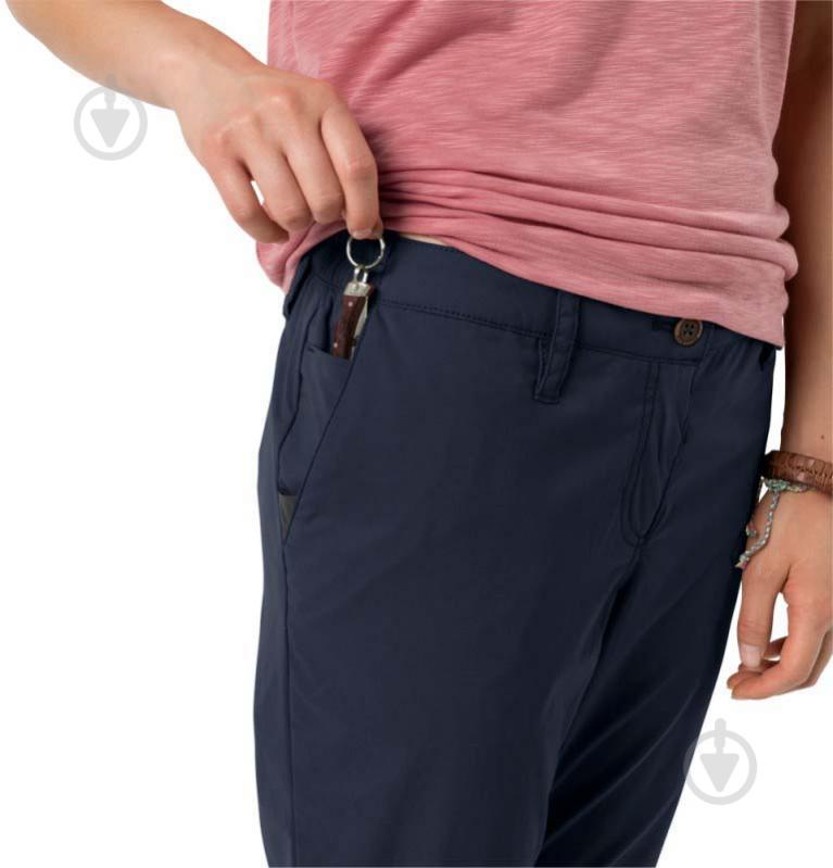 Брюки Jack Wolfskin DESERT ROLL-UP PANTS W 1505281_1910 р. 44 темно-синий - фото 3