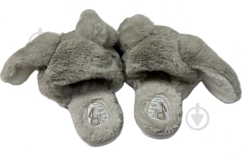 Тапки домашние Gemelli Заец р.37 серый - фото 3