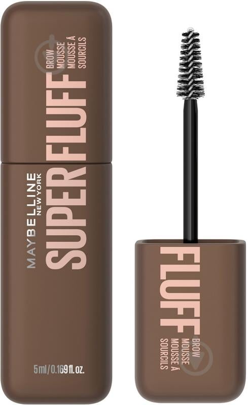 Гель-мус для брів Maybelline New York Superfluff 257 Medium Brown 5 мл - фото 1