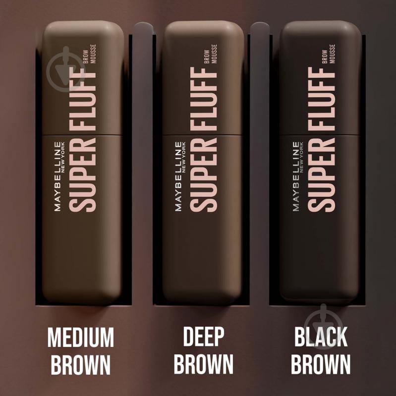 Гель-мус для брів Maybelline New York Superfluff 260 Deep Brown 5 мл - фото 10