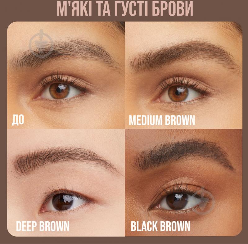 Гель-мус для брів Maybelline New York Superfluff 260 Deep Brown 5 мл - фото 3