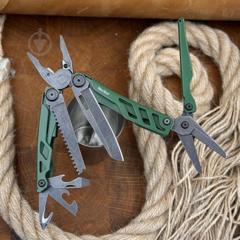 Мультитул NexTool Flagship Pro, зеленый (16 функций) NE20278 - фото 2 Мультитул NexTool Flagship Pro, зеленый (16 функций) NE20278 - фото 2