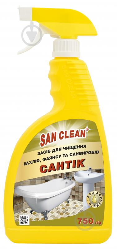 Средство SAN CLEAN Сантик для чистки кафеля, фаянса и санизделий 0,75 л - фото 1