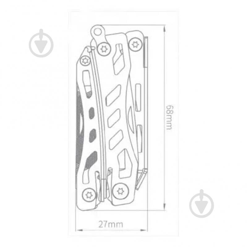 Мультитул NexTool Mini Flagship, черный (10 функций) NE20122 - фото 2 Мультитул NexTool Mini Flagship, черный (10 функций) NE20122 - фото 2