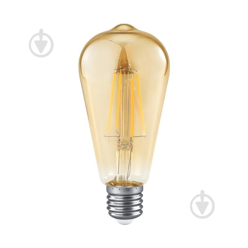 Лампа светодиодная Maxus Filament Amber 7 Вт ST64 прозрачная E27 220 В 2200 К 1-LED-7064 - фото 2