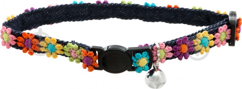 Ошейник CАMON с цветами 10х300 мм - фото 1