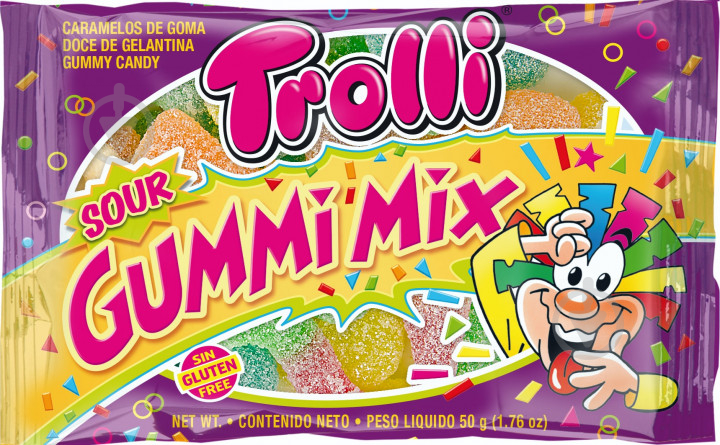 Конфеты жевательные Trolli Микс (22292048) 50 г - фото 1