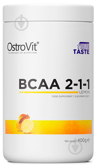 Аминокислотная смесь Ostrovit BCAA 2-1-1 лимон 400 г - фото 1