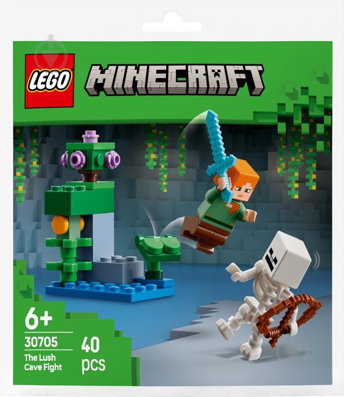 Конструктор LEGO Minecraft Бій в печері з хащами 30705 - фото 1
