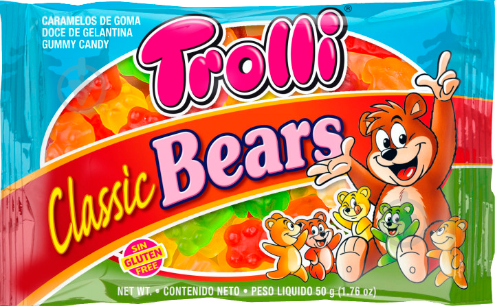 Конфеты жевательные Trolli Классические медведи 50 г - фото 1