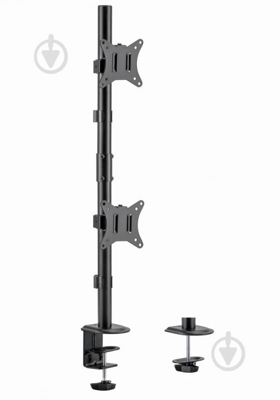 Крепление для монитора Gembird для 2 мониторов 17-32" (до 9 кг) MA-D2-02 поворотно-наклонные 17"-32" черный - фото 2 Крепление для монитора Gembird для 2 мониторов 17-32" (до 9 кг) MA-D2-02 поворотно-наклонные 17"-32" черный - фото 2