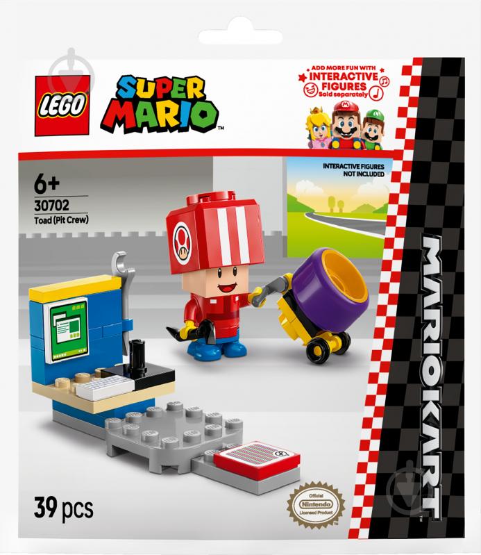 Конструктор LEGO Super Mario Mario Kart™ – Toad (Pit Crew) 30702 - фото 1