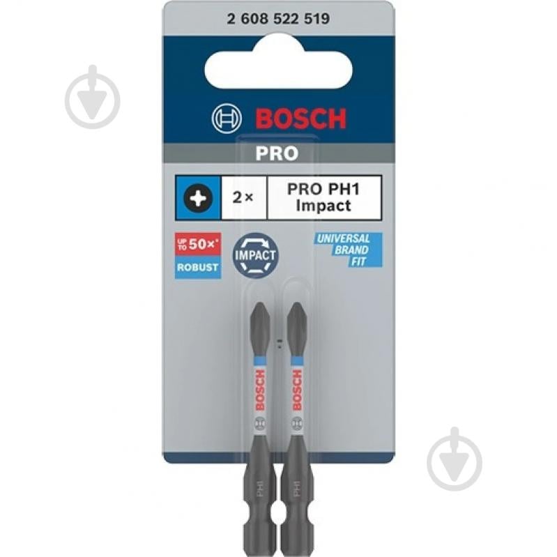 Бита Bosch Impact Control PH1x55 мм 2608522519 - фото 2 Бита Bosch Impact Control PH1x55 мм 2608522519 - фото 2