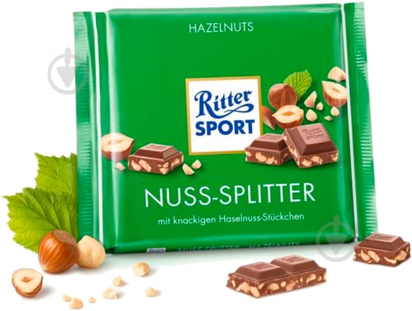 Шоколад Ritter Sport молочний з лісовими горіхами 100 г - фото 1