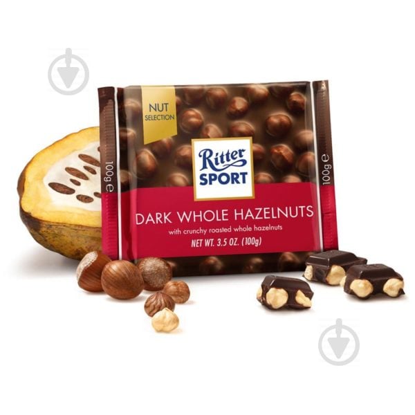 Шоколад Ritter Sport темний з цільними лісовими горіхами NUT SELECTION (22292103) - фото 1