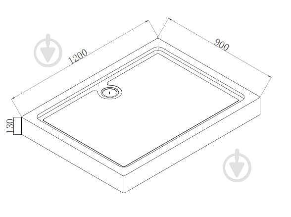 Піддон душовий Mixxen прямокутний 120x90x13 MXOB0698 - фото 2