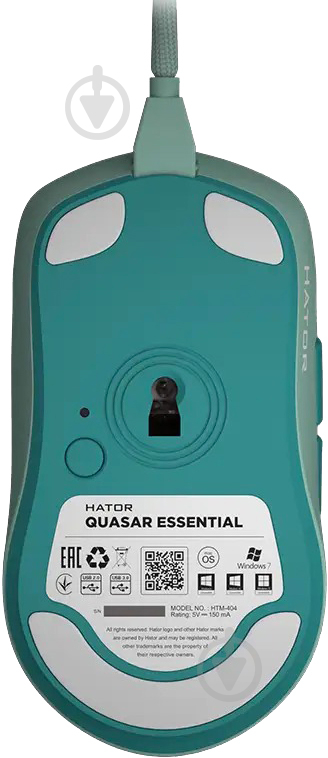 Мышь Hator Quasar Essential mint (HTM-404) - фото 6