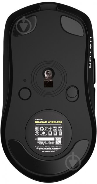 Мышка беспроводная Hator Quasar Wireless black (HTM-420) - фото 6