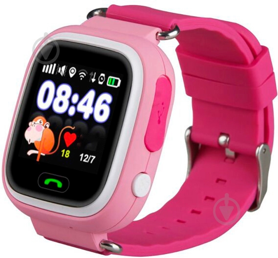 Смарт-часы GoGPSme К04 pink (K04PK) - фото 1 Смарт-часы GoGPSme К04 pink (K04PK) - фото 1