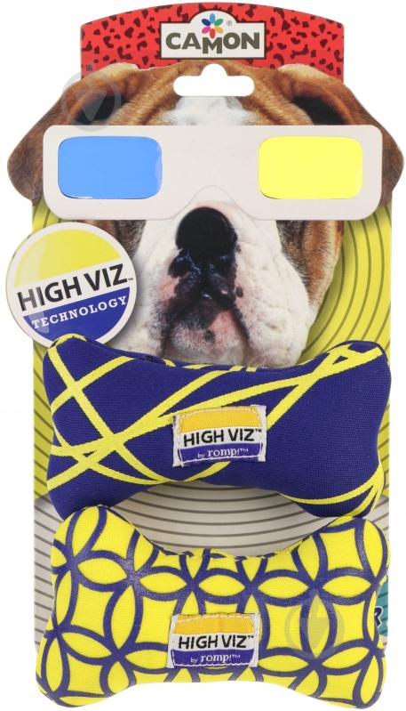 Іграшка для собак Camon Кістка High Viz 12 см 2 шт. - фото 2