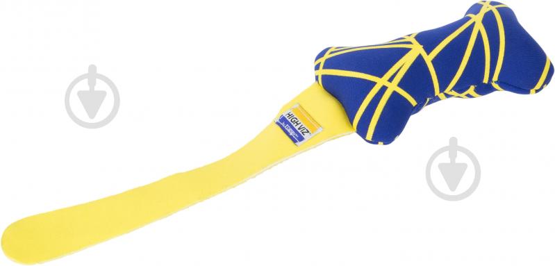 Игрушка для собак Camon Косточка High Viz с ручкой 14 см - фото 1