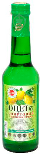 Оцет ТМ Унікон спиртовий з ароматом лимону 250 мл - фото 1