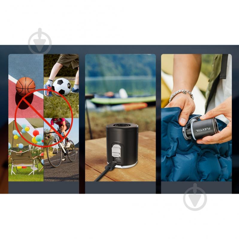 Насос портативный Flextail фонарь кемпинговый Tiny Pump 2X, черный - фото 4 Насос портативный Flextail фонарь кемпинговый Tiny Pump 2X, черный - фото 4