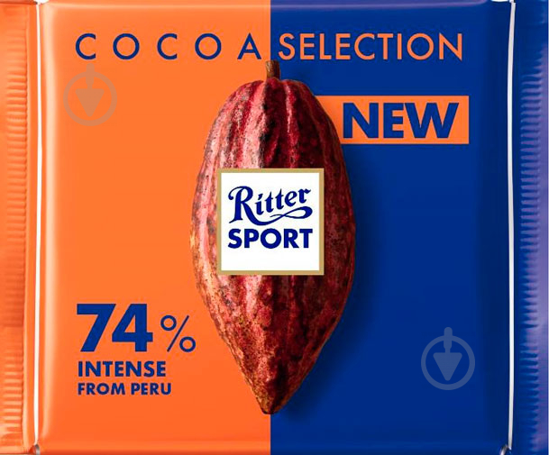 Шоколад Ritter Sport темный 74% какао (22292233) 100 г - фото 1