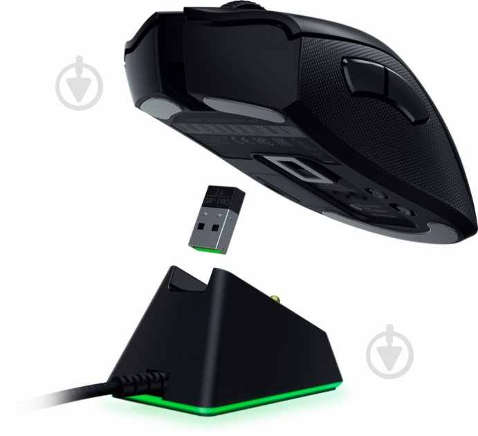 Мышка Razer DeathAdder V2 PRO Wireless & Mouse Dock black (RZ01-03350400-R3G1) - фото 5