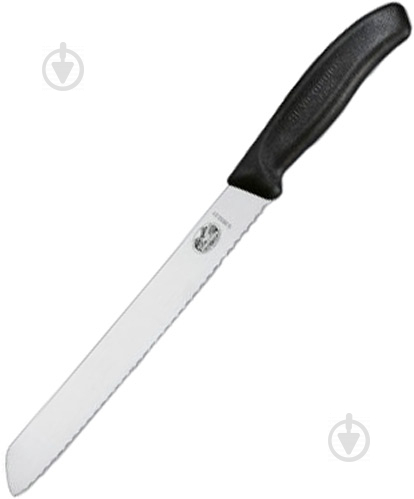 Ніж для хліба Swiss Classic Bread and Pastry 21 см Чорний 6.8633.21B Victorinox - фото 1