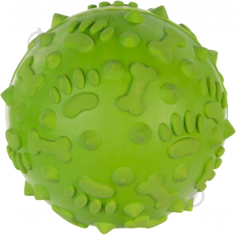 Игрушка для собак Camon Мяч массажный Green Аpple d8 см - фото 1 Игрушка для собак Camon Мяч массажный Green Аpple d8 см - фото 1