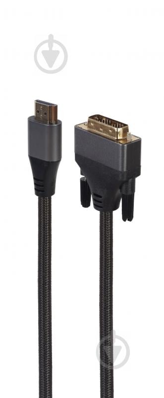 Кабель Cablexpert CC-HDMI-DVI-4K-6 HDMI на DVI 18+1pin, 4K 1,8 м (CC-HDMI-DVI-4K-6) - фото 1