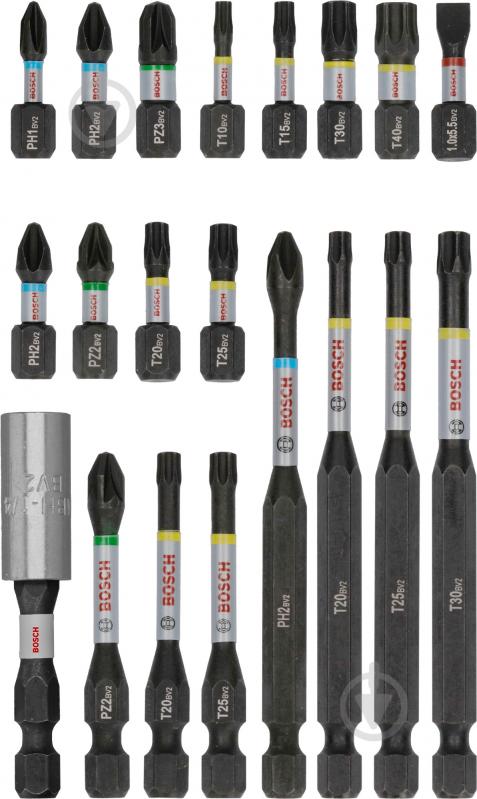 Набор бит Bosch PRO Impact Set 20 шт. 2608521U74 - фото 1