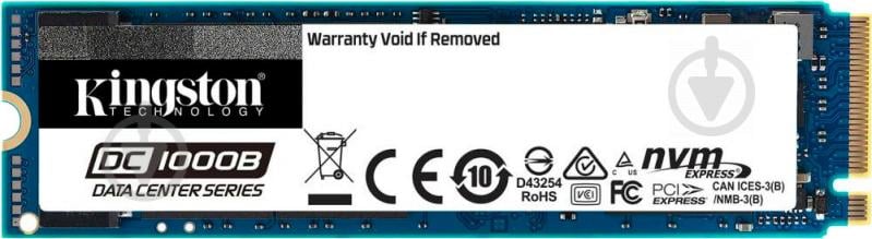 SSD-накопичувач Kingston M.2 NVMe PCIe 3.0 4 960GB M.2 M.2 3D TLC (SEDC1000BM8/960G) - фото 1