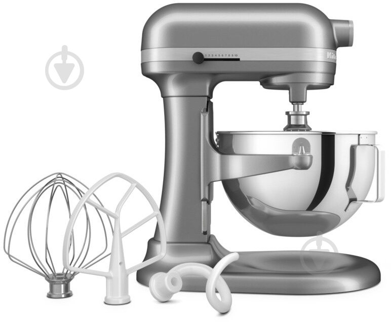 Кухонна машина KitchenAid Heavy Duty 5KSM55SXXECU 5.2 л з відкидним блоком, сріблястий - фото 3