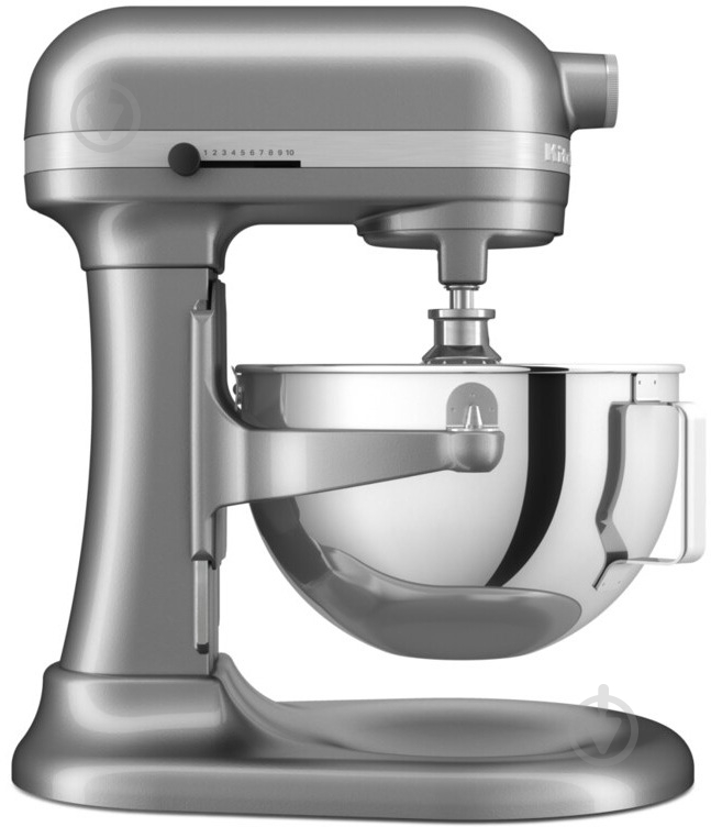 Кухонна машина KitchenAid Heavy Duty 5KSM55SXXECU 5.2 л з відкидним блоком, сріблястий - фото 1