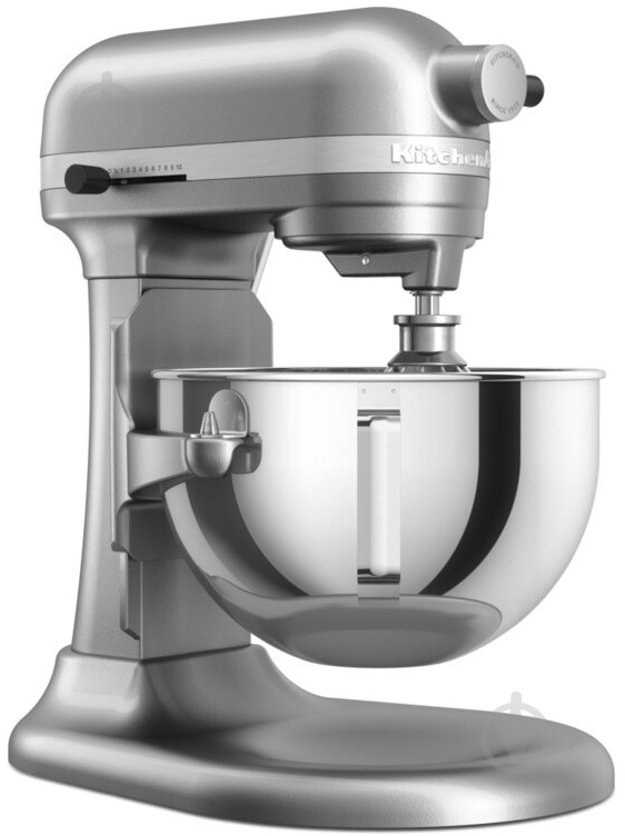 Кухонна машина KitchenAid Heavy Duty 5KSM55SXXECU 5.2 л з відкидним блоком, сріблястий - фото 2