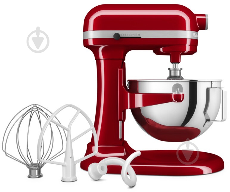 Кухонная машина KitchenAid Heavy Duty 5KSM55SXXEER 5.2 л красный - фото 3